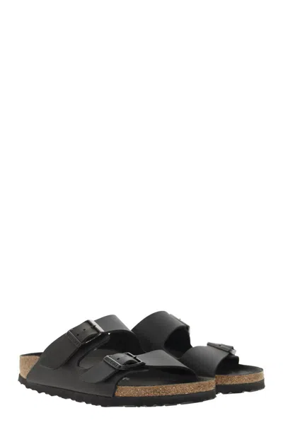 Birkenstock Arizona Bs Leather Slides With Buckle