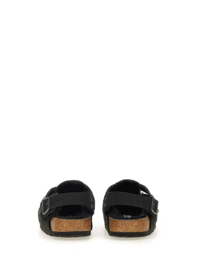 Birkenstock Buckle Cork Open Suede Mules