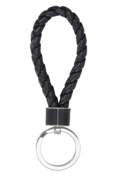 Bottega Veneta Intreccio Leather Keychain