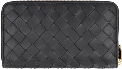 Bottega Veneta Women's Intrecciato Weave Ziparound Wallet