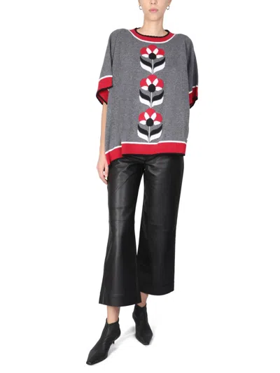 Boutique Moschino Geometric Wool T-shirt