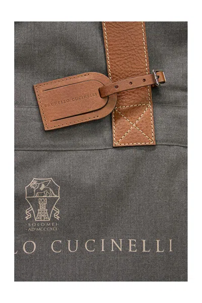 Brunello Cucinelli Cotton And Leather Covers