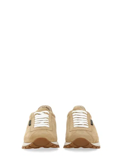 Brunello Cucinelli Suede Upper Rubber Sole Sneaker