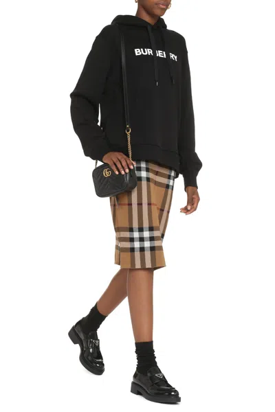Burberry Black Cotton Sweatshirt In Black