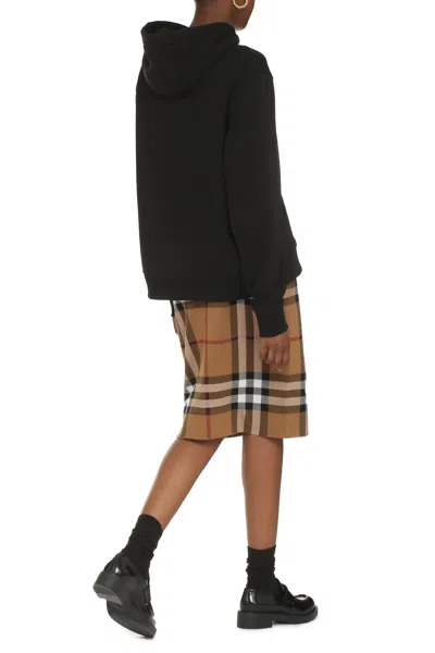 Burberry Black Cotton Sweatshirt In Black