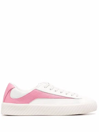 By Far Rodina Perforated Leather And Suede Sneakers