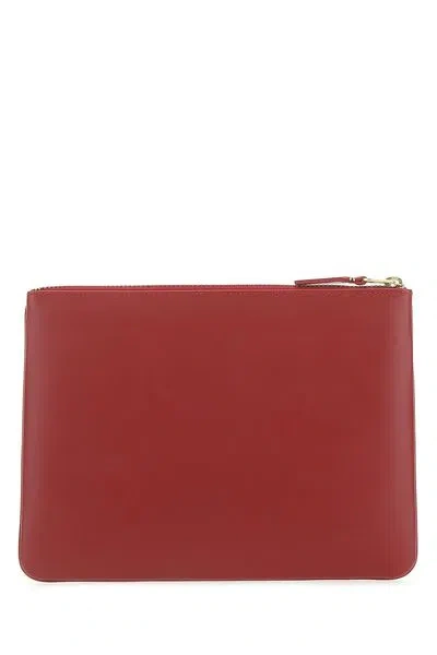 COMME DES GARÇONS COMME DES GARÇONS WALLET CANVAS LOGO CLUTCH BAG 