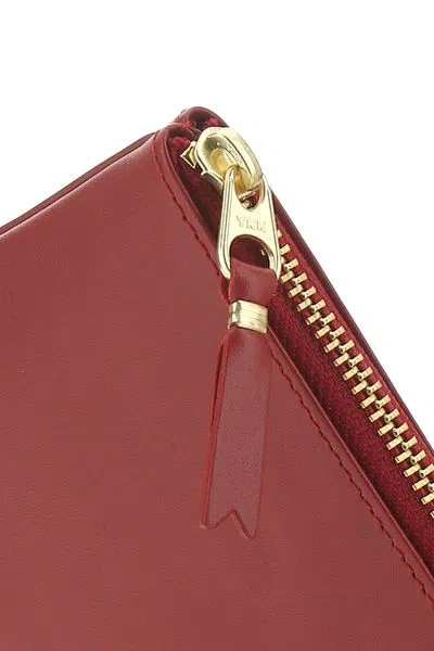 Comme Des Garçons Wallet Canvas Logo Clutch Bag