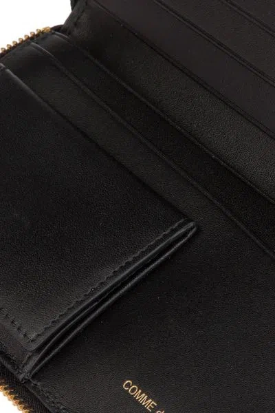 COMME DES GARÇONS COMME DES GARÇONS WALLET LEATHER LOGO PRINTED WALLET 