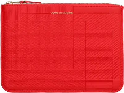 Comme Des Garçons Metal Hardware Rectangular Leather Pouch