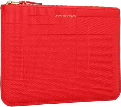 Comme Des Garçons Metal Hardware Rectangular Leather Pouch