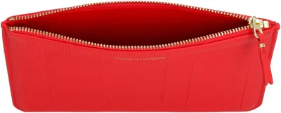 Comme Des Garçons Metal Hardware Rectangular Leather Pouch
