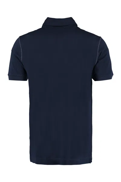 Dolce & Gabbana Cotton Polo Shirt With Buttoned Collar And Ribbed Accents