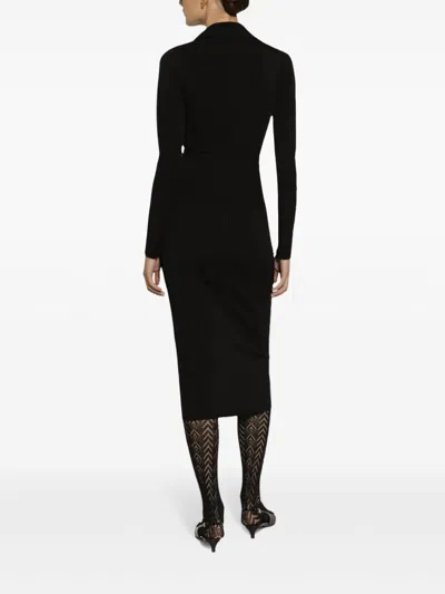 Dolce & Gabbana Cady Calf-length Skirt With Slits