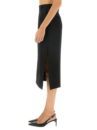 Dolce & Gabbana Gabardine Virgin-wool Midi Skirt