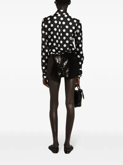 Dolce & Gabbana Sequined Low-rise Miniskirt