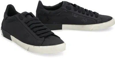 Dolce & Gabbana Low-top Sneakers Vintage Effect In Black
