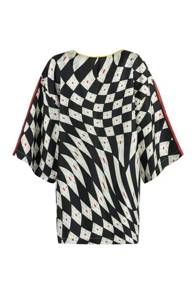 Dolce & Gabbana Silk Blouse Carretto Print