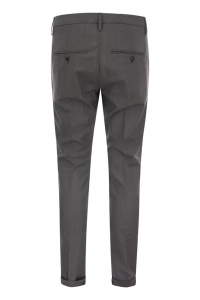 Dondup Cuffed Hem Stretch Cotton Trousers