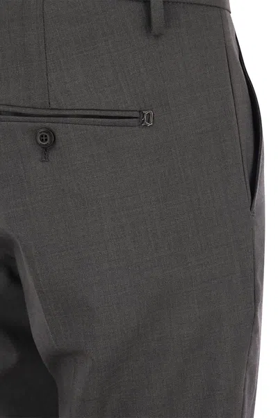 Dondup Cuffed Hem Stretch Cotton Trousers