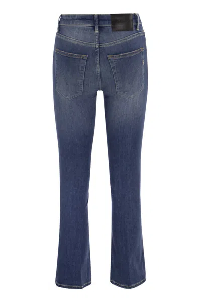 Dondup Mandy High-waisted Flared Jeans With Ankle Length