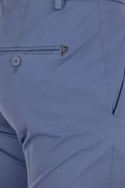 Dondup Perfect - Slim-fit Cotton Gabardine Trousers