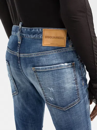 Dsquared2 Navy Blue 5-pocket Pants For Men