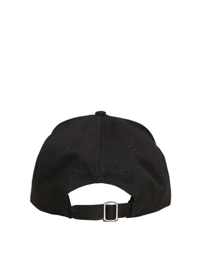 Dsquared2 Embroidered Icon Baseball Cap In Black
