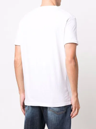 Dsquared2 Men's White Cotton T-shirt With Logo