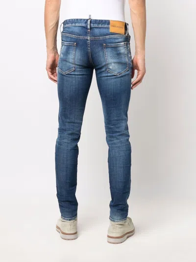 Dsquared2 Navy Blue 5-pocket Pants For Men