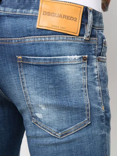 Dsquared2 Navy Blue 5-pocket Pants For Men