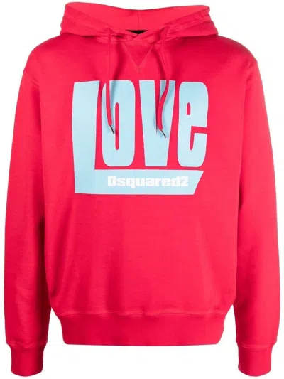 Dsquared2 Logo-print Drawstring Hood Hoodie