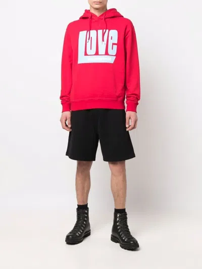 Dsquared2 Logo-print Drawstring Hood Hoodie