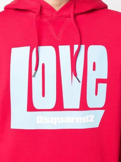 Dsquared2 Logo-print Drawstring Hood Hoodie