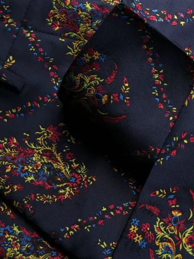 Etro Micor Floral Jacquard Trouser Pants