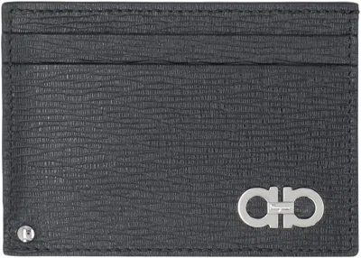 Ferragamo Men's Gancini Leather Card Holder