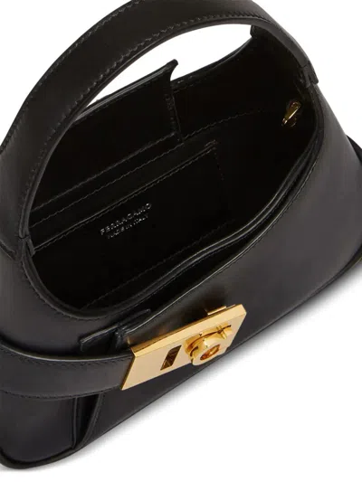 Ferragamo Arch Mini Leather Hobo Bag