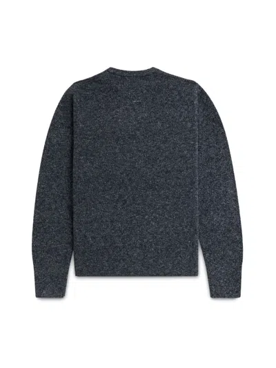 Fred Perry Mens Boucle Knit Crew Neck Sweater In Gray