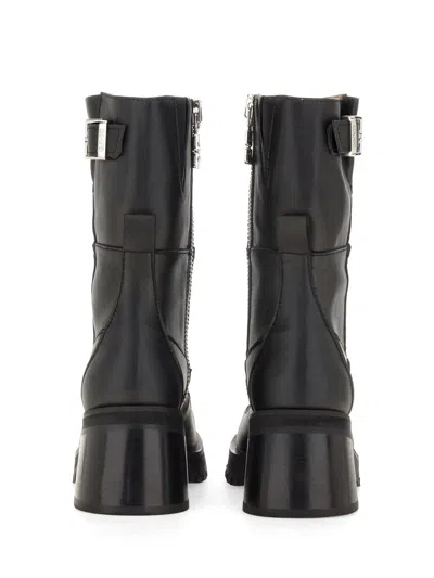 Ganni Woman Ankle Boots Black Size 8 Textile Fibers