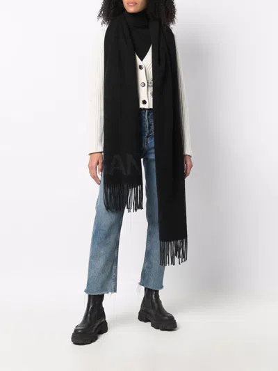 Ganni Logo Lettering Scarf