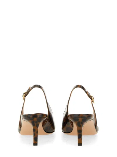 Gianvito Rossi Christina Sling 55mm Animal-print Pumps