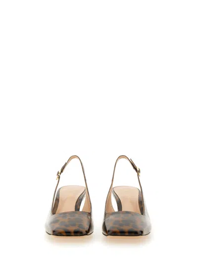 Gianvito Rossi Christina Sling 55mm Animal-print Pumps