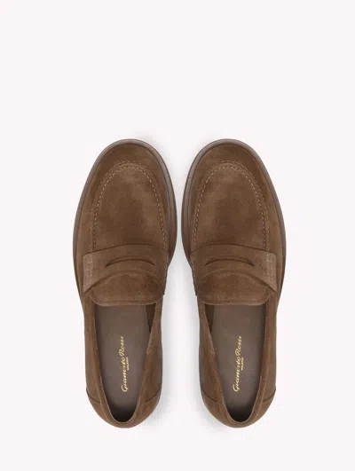 Gianvito Rossi Brown Suede Moccasins For Men | Ss23 Collection