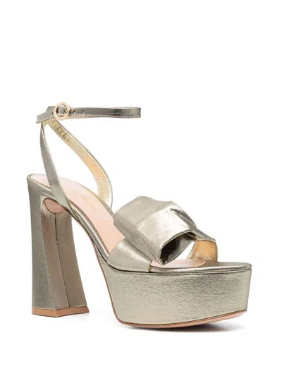 Gianvito Rossi Elevated Faux Leather Sandals With 11cm Heel
