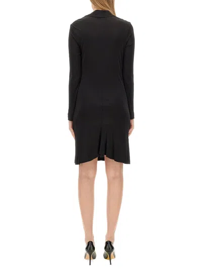 Helmut Lang Liquid Jersey Cowl-neck Dress