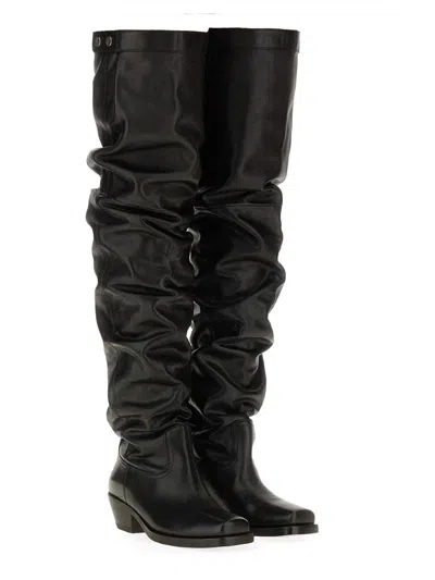 Isabel Marant 40mm Amati-gb Leather Knee High Boots