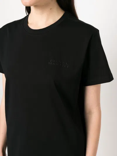 Isabel Marant Cotton Logo Print T Shirt