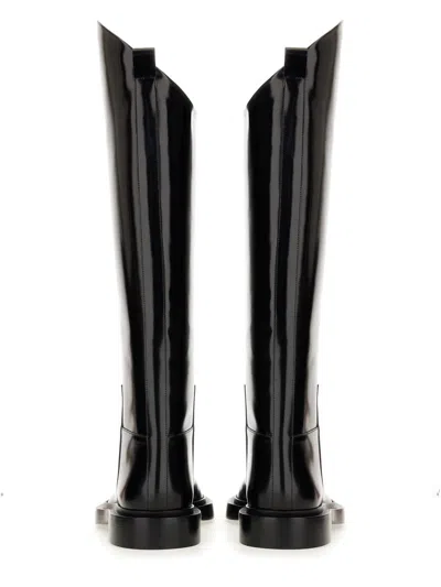 Jil Sander Asymmetric Leather Boots
