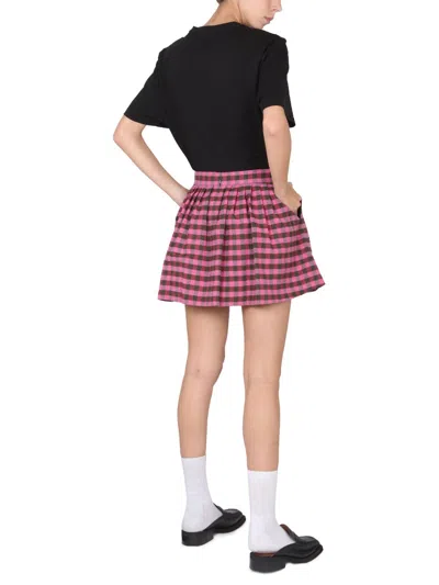 Kenzo High-waisted Check-pattern Skirt