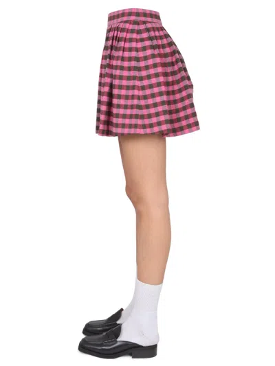 Kenzo High-waisted Check-pattern Skirt